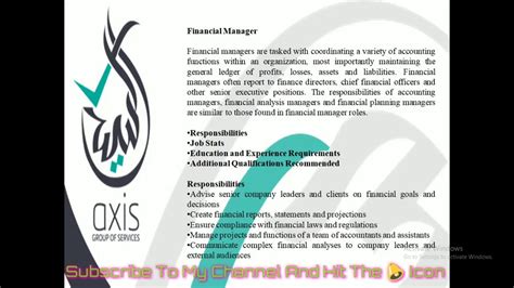 Financial managers work in many places, including banks and insurance companies. What is a Financial Manager & Job Stats Education ...