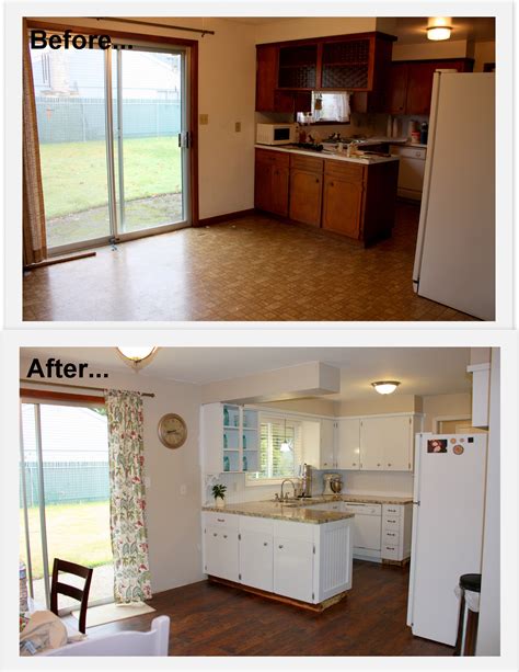 This kitchen is from 1960. 1960's kitchen makeover remodel before and after. Hardwood ...