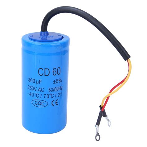 Buy Cd60 250vac 300uf Start Capacitor With Wire Lead 40°c70°c21