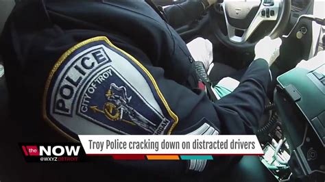 Troy Police Cracking Down On Distracted Drivers Youtube