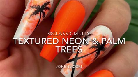 Textured Neon And Palm Trees Youtube