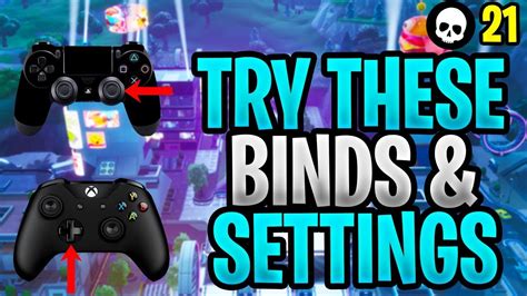 Controller Players Need To Try These Bindssettings Fortnite Custom