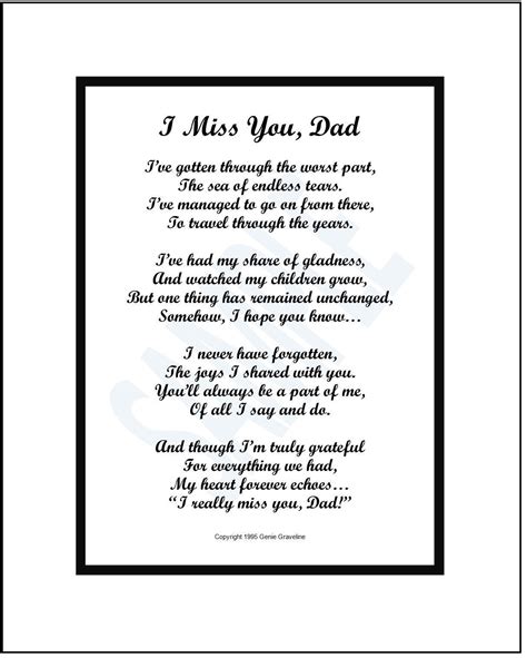 Loss Of Father Digital Download I Miss You Dad I Miss My Father Father Memorial Poem Dad