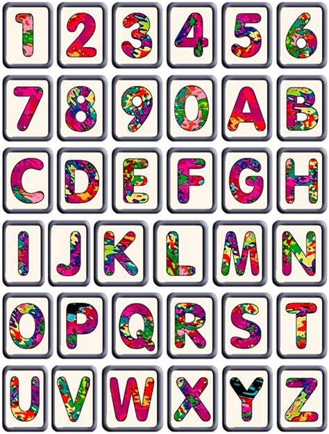 Artbyjean Paper Crafts Full Page Alphabet Sets From Set A 40