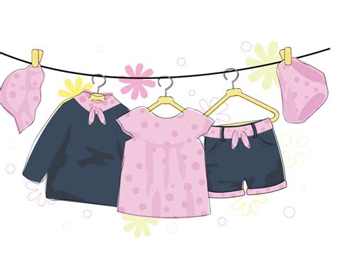 Cartoon Baby Clothing Free Vector Graphic Download