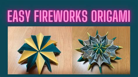 Origami Easy Fireworks Origami How To Make Fireworks Origami