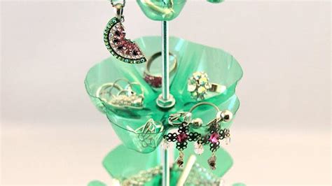 Make A Jewelry Stand Out Of Plastic Soda Bottles