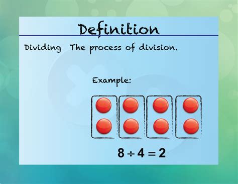 Elementary Definition Multiplication And Division Concepts Dividing Media4math