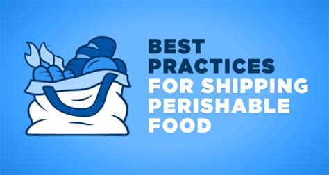 Best Practices For Shipping Perishable Product England Logistics