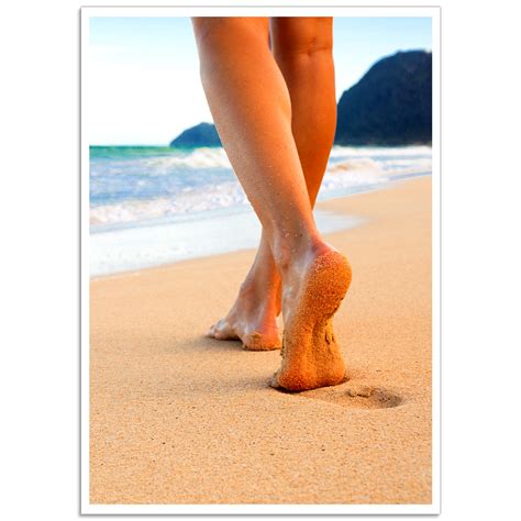 barefoot on the beach photographic poster just posters