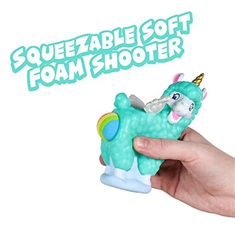 Hog Wild Llamacorn Foam Ball Popper Toy Rainbow Pooping Unicorn Llama