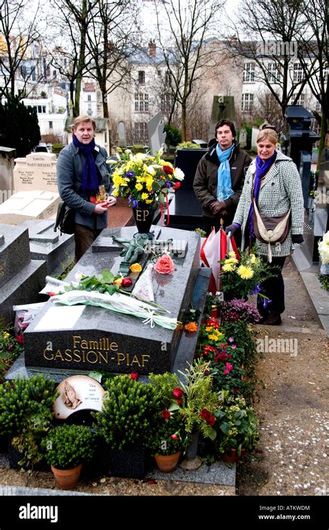 Edith Piaf Edith Giovanna Gassion El Cementerio Pere Lachaise Cimetiere Du Pere Lachaise