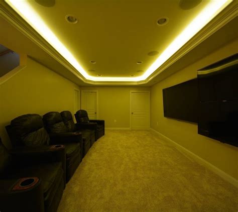 endearing hidden lighting fixtures  basement led lights ideas