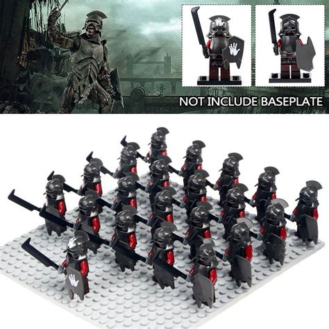 21pcs Lord Of The Rings Uruk Hai Army Lego Minifigure Toys