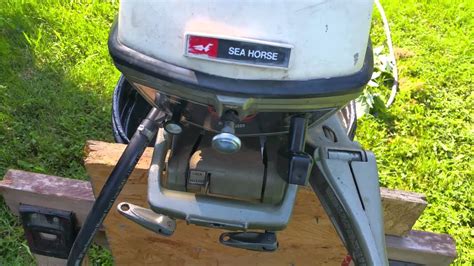 1972 Johnson 6hp Outboard Start Up Youtube