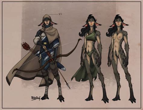 [oc] fantasy races redesigned the eld characterdrawing final fantasy xii fantasy races