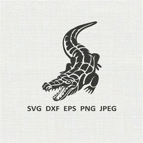 Alligator Svg Png Y Jpeg Eps Dxf Files Instant Download Etsy