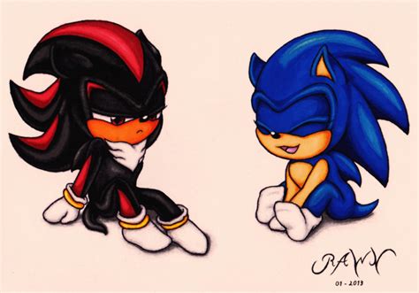 Baby Shadow And Sonic Early Opposites By Rawn89 On Deviantart