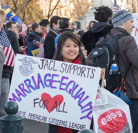 Marriage Rally At Us Supreme Court Editorial Photography Image Of