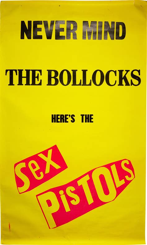 Jamie Reid Never Mind The Bollocks Promotional Poster For The Release Of The Album On 28