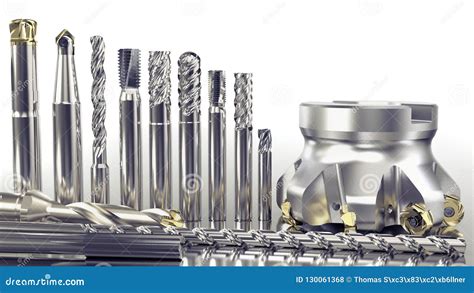 Hight Precision Cnc Milling Tools Stock Photo Image Of Engineering