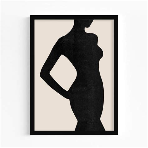 Female Figure 01 Abstract Lady Wall Art Print By Palm And Wild