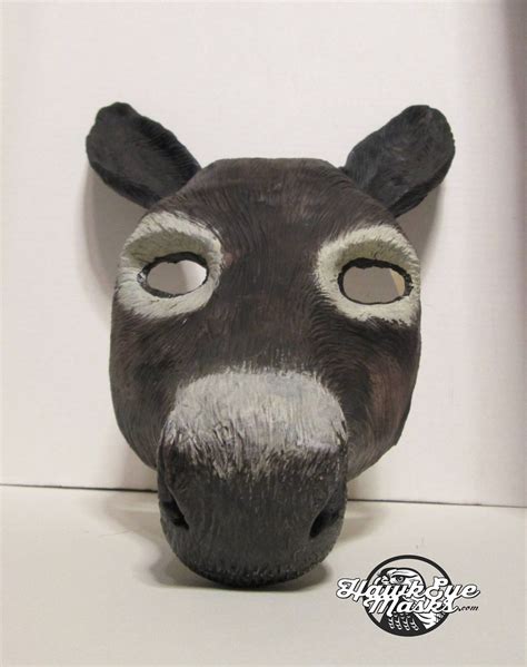 Donkey Mask Realistic Costume Animal Mask Made To Order Etsy