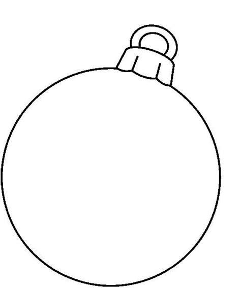 Christmas Blank Ornament Clip Art Christmas Tree Coloring Page Tree