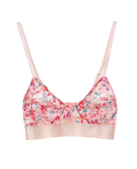 Ethereal Lace Bralette Peach Piin