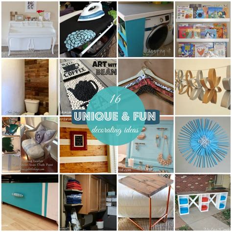 Looking for unique home decor gifts or looking for something homemade to spruce up your place? Block Party: Unique and Fun Home Decor Features - Rae Gun ...
