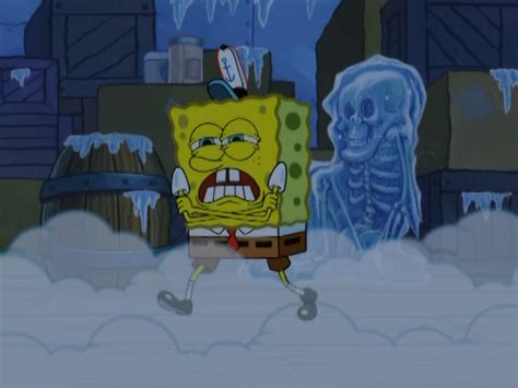 The Frozen Skeletal Remains In The Krusty Krab Freezer Spongebob