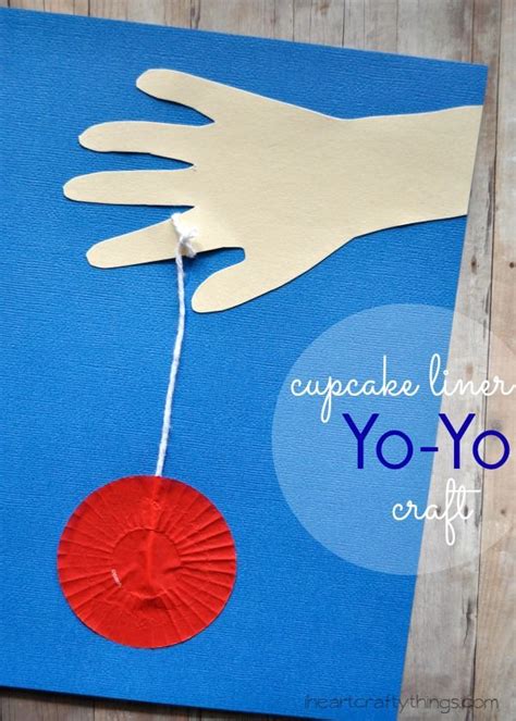 Cupcake Liner Yo Yo Kids Craft Great For Learning About The Letter Y