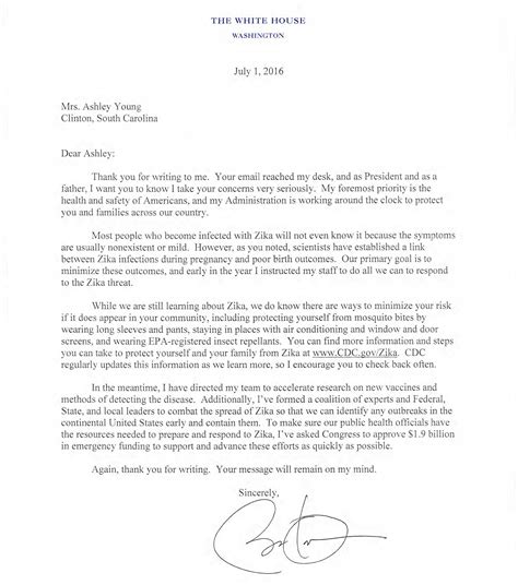 Don't refer to the president by their given name. Sample Letter To The President Of The United States