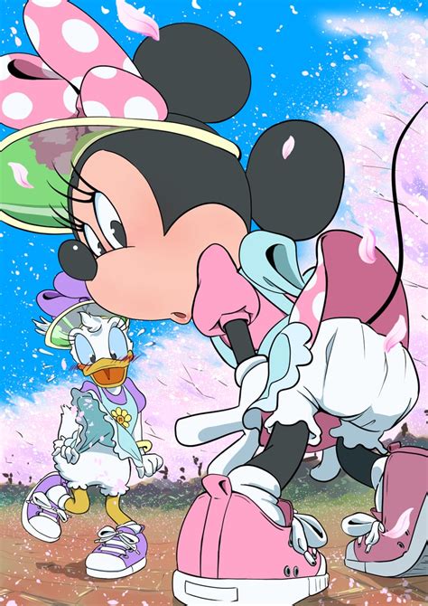 Minnie Mouse And Daisy Duck Disney Drawn By Oira Wa Arumajiro Danbooru