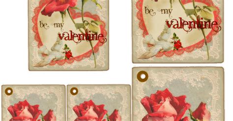 Glendas World Vintage Be My Valentine Tags And Cards