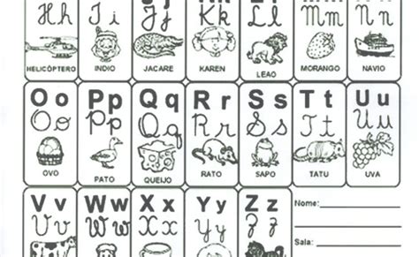 Tabela Do Alfabeto Com 4 Tipos De Letras So Escola Otosection