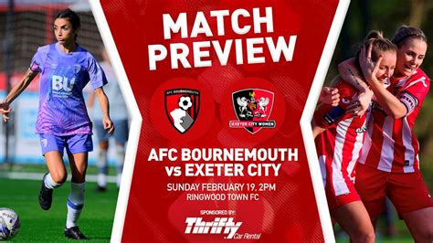 Womens Match Preview Afc Bournemouth A News Exeter City Fc