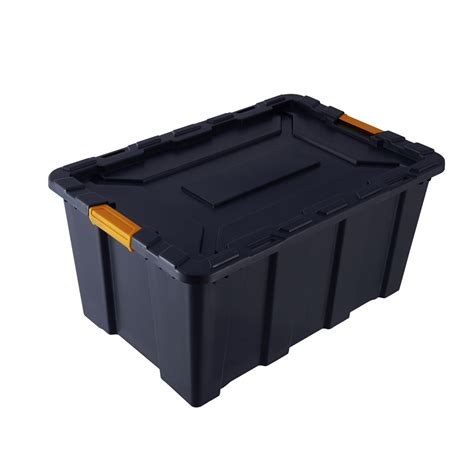 We have bins with a hopper front if. Montgomery 100L Black Heavy Duty Storage Container | Bunnings Warehouse