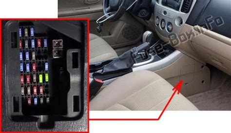 The first fuse box is located in the engine bay, on the left side of the car and the second fuse box is located above the passenger footwell, right underneath the glove compartment. 2007 Mazda 3 Interior Fuse Box Diagram - Wiring Diagram Schemas