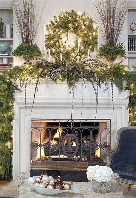 50 Beautiful Spring Mantel Decorating Ideas Fireplace Mantel Decor
