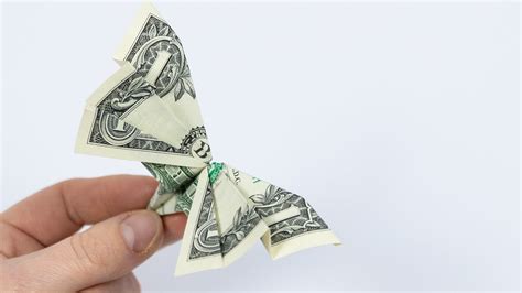 Money Origami Butterfly Folding Tutorial With Dollar 4k Youtube
