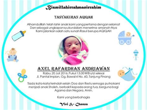 Download Template Undangan Aqiqah Photoshop | TUTORE.ORG - Master of Documents