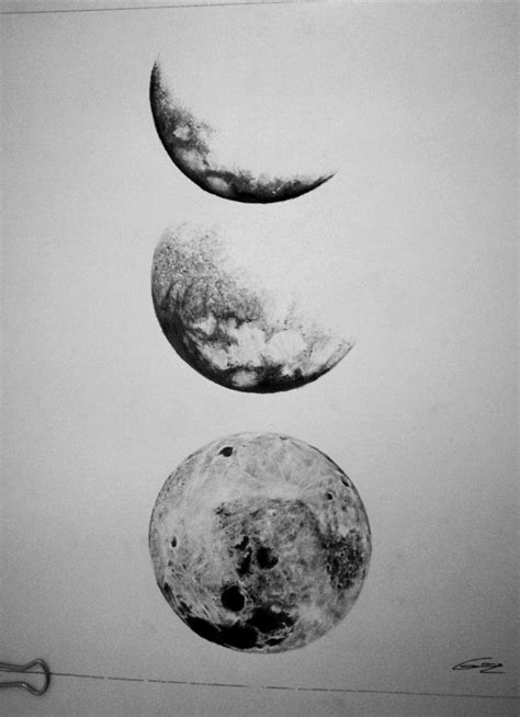 Dibujo Fases De La Luna A Lápiz Pintura De Luna Dibujos De Luna