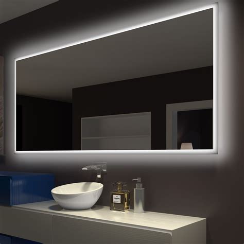 Rectangle Backlit Bathroomvanity Wall Mirror Led Mirror Bathroom