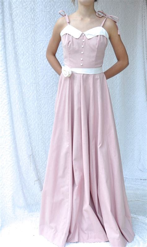 70s Handmade Dress 1970s Prom Dress Formal Gown 1970s Maxi Etsy