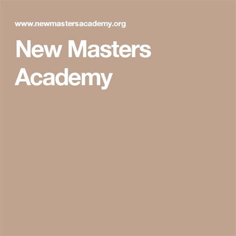 New Masters Academy Art Courses Academy Master