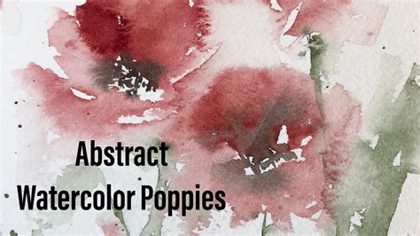 Abstract Watercolor Flowers Tutorial Easy Beginner Painting Youtube