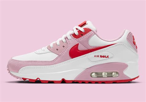 First, this pair comes highlighted with white leather across the uppers while the traditional perforations land on the toe and. Nike Air Max 90 Valentines Day 2021 DD8029-100 Release ...