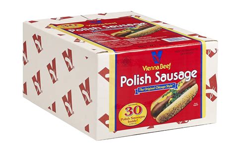 Vienna Beef Skinless Polish Sausage 6 61 5 Lbs 30 Count