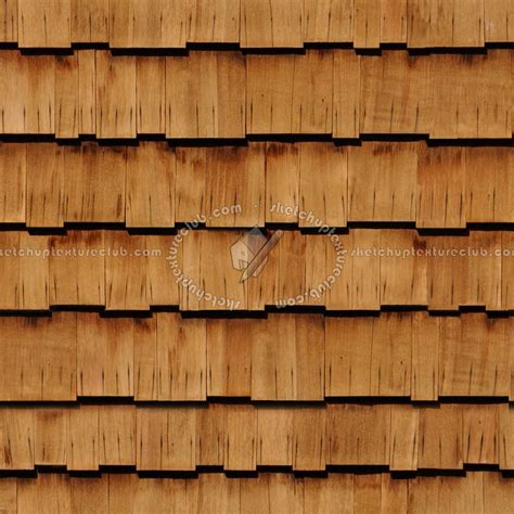 Wood Shingle Roof Texture Seamless 03850